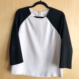 ⚾️ J. Crew Textured Baseball Blouse, Sz. 4